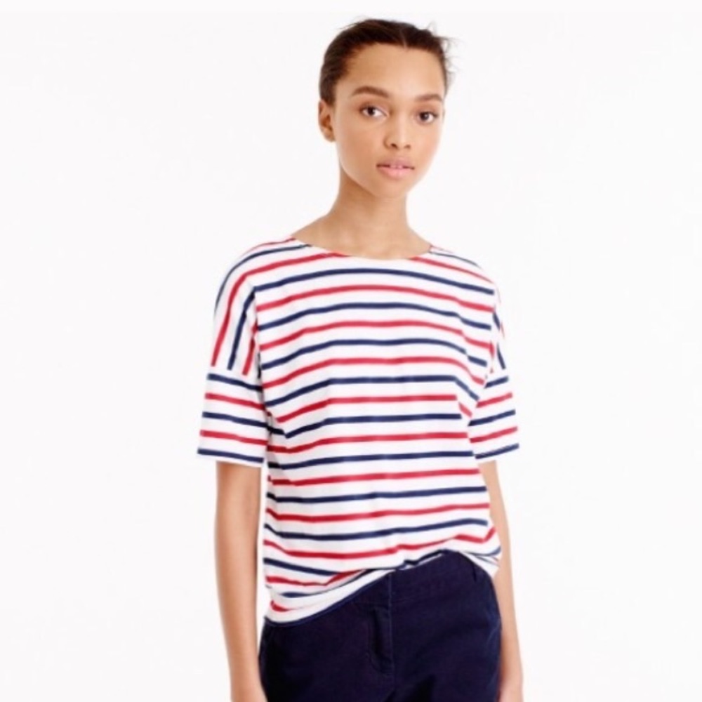 J Crew for Saint James slouchy tee shirt